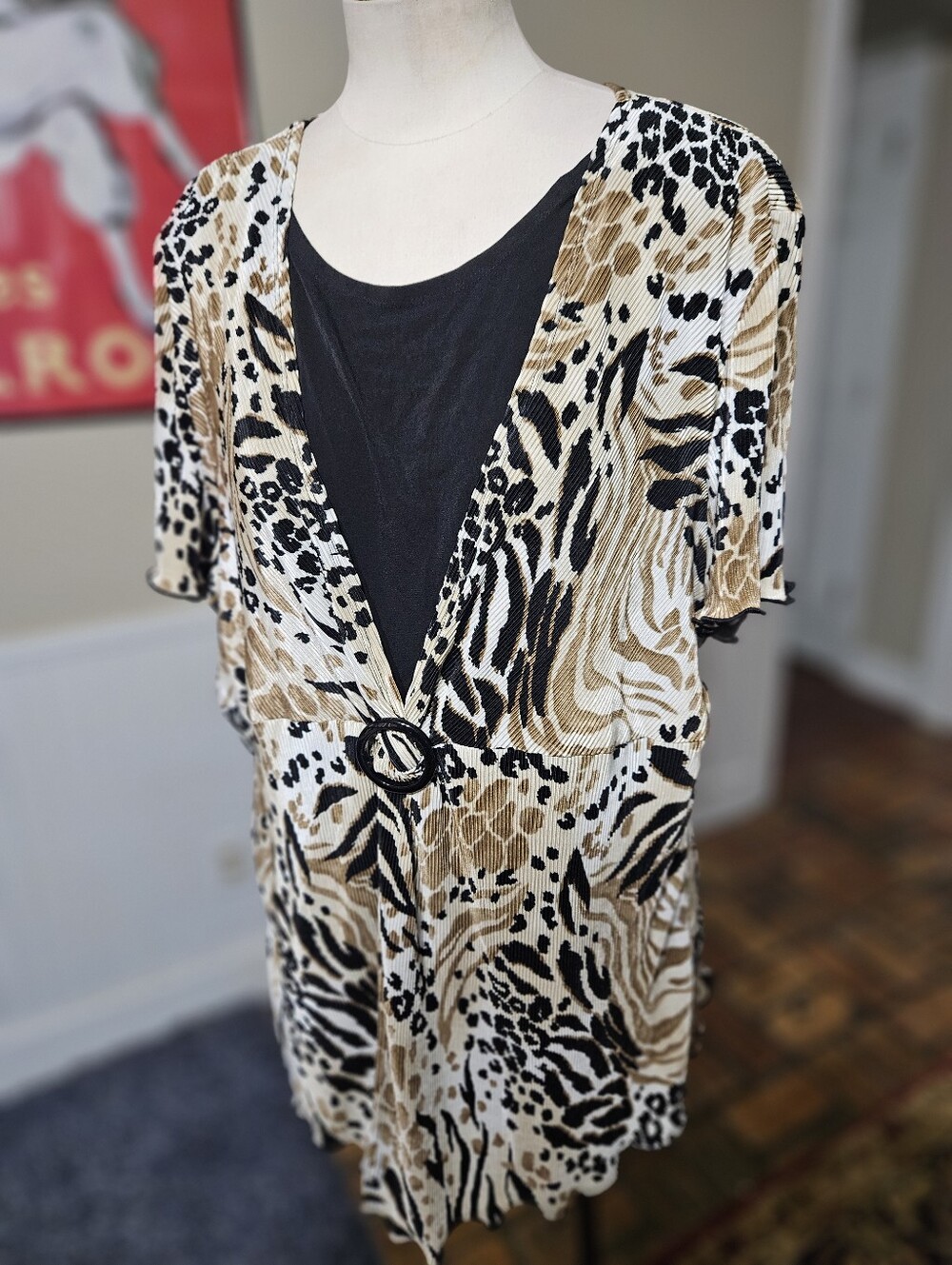Alfred Dunner Animal Print Top XL